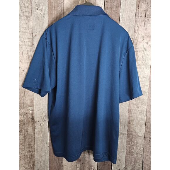 PRO TOUR Golf Short Sleeve Polo SHIRT AirPlay Dark Teal Blue Men's Size XL - Picture 2 of 5